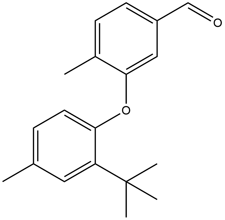 3-[2-(1,1-Dimethylethyl)-4-methylphenoxy]-4-methylbenzaldehyde Structure