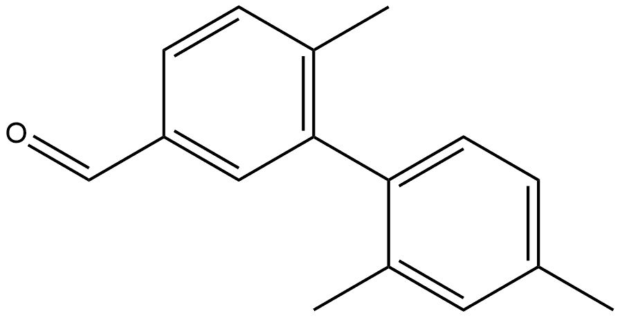 2',4',6-Trimethyl[1,1'-biphenyl]-3-carboxaldehyde Structure