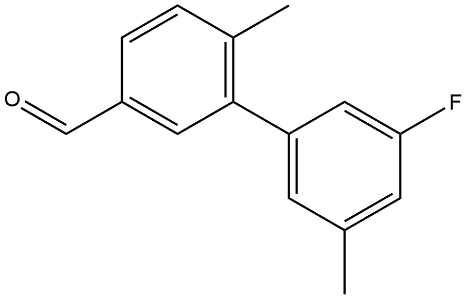 3'-Fluoro-5',6-dimethyl[1,1'-biphenyl]-3-carboxaldehyde Structure