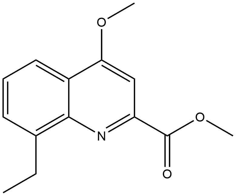 Methyl 8-ethyl-4-methoxy-2-quinolinecarboxylate Structure