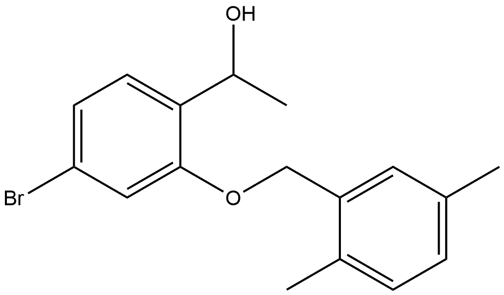 4-Bromo-2-[(2,5-dimethylphenyl)methoxy]-α-methylbenzenemethanol Structure