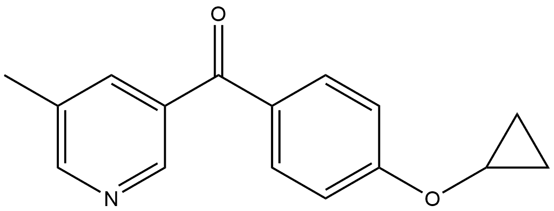 4-(Cyclopropyloxy)phenyl](5-methyl-3-pyridinyl)methanone Structure