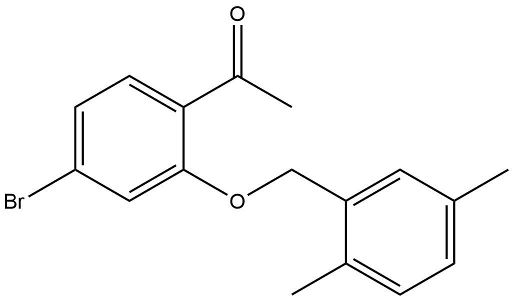 1-[4-Bromo-2-[(2,5-dimethylphenyl)methoxy]phenyl]ethanone Structure