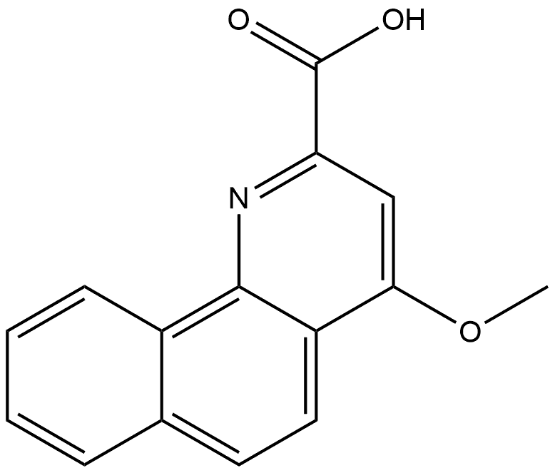 4-Methoxybenzo[h]quinoline-2-carboxylic acid Structure