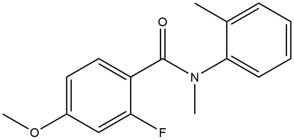 2-Fluoro-4-methoxy-N-methyl-N-(2-methylphenyl)benzamide Structure