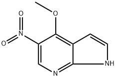 4-methoxy-5-nitro-1H-pyrrolo[2,3-b]pyridine 구조식 이미지