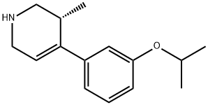 (3R)-1,2,3,6-Tetrahydro-3-methyl-4-[3-(1-methylethoxy)phenyl]pyridine Structure