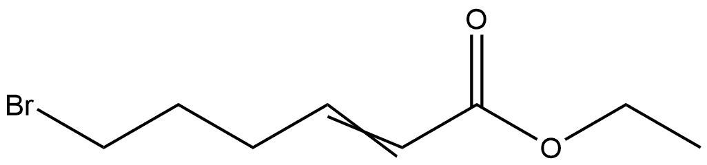 2-Hexenoic acid, 6-bromo-, ethyl ester Structure