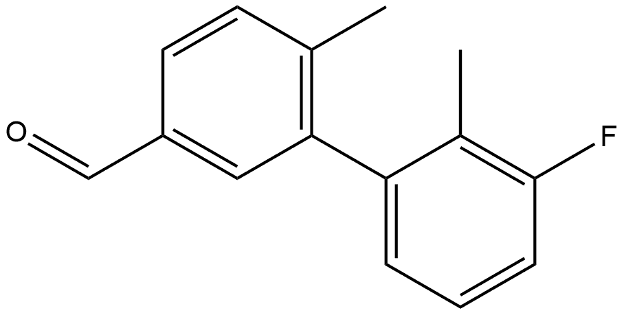 3'-Fluoro-2',6-dimethyl[1,1'-biphenyl]-3-carboxaldehyde Structure