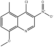 4-chloro-8-methoxy-5-methyl-3-nitroquinoline Structure