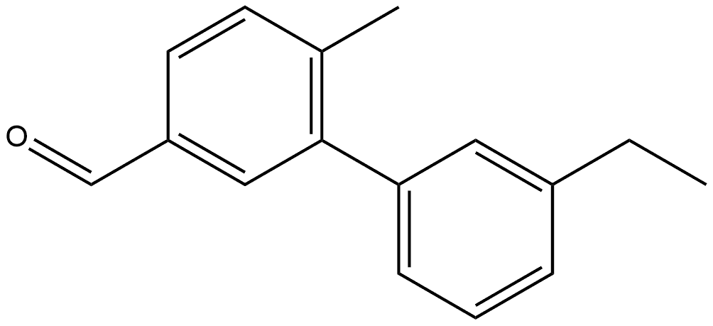 3'-Ethyl-6-methyl[1,1'-biphenyl]-3-carboxaldehyde Structure
