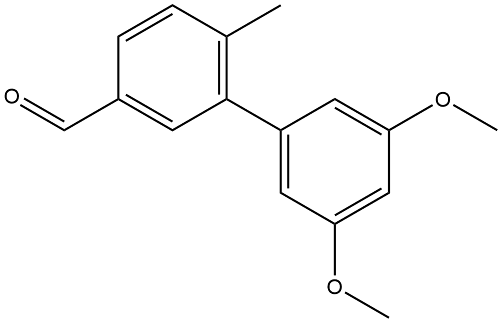 3',5'-Dimethoxy-6-methyl[1,1'-biphenyl]-3-carboxaldehyde Structure