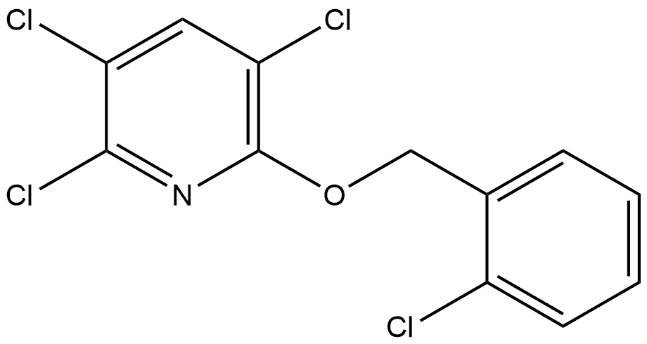 2,3,5-Trichloro-6-[(2-chlorophenyl)methoxy]pyridine Structure