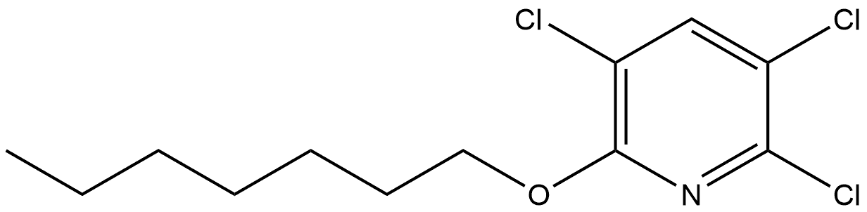 2,3,5-Trichloro-6-(heptyloxy)pyridine Structure