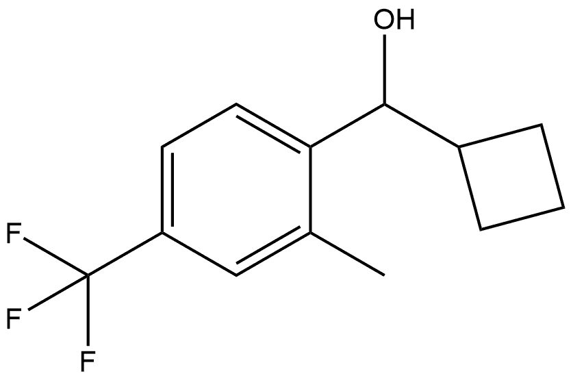 α-Cyclobutyl-2-methyl-4-(trifluoromethyl)benzenemethanol Structure