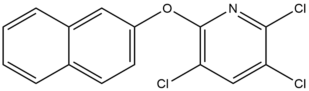 2,3,5-Trichloro-6-(2-naphthalenyloxy)pyridine Structure