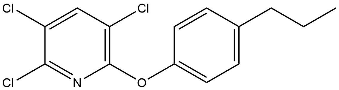 2,3,5-Trichloro-6-(4-propylphenoxy)pyridine Structure