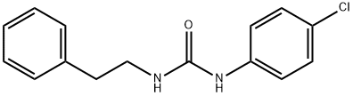 Urea, N-(4-chlorophenyl)-N'-(2-phenylethyl)- Structure