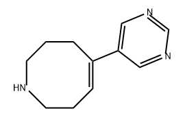 Azocine, 1,2,3,4,7,8-hexahydro-5-(5-pyrimidinyl)- Structure