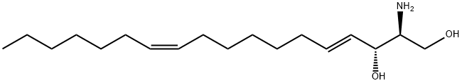 4,11-Octadecadiene-1,3-diol, 2-amino-, (2S,3R,4E,11Z)- Structure