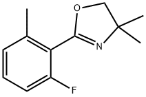 Oxazole, 2-(2-fluoro-6-methylphenyl)-4,5-dihydro-4,4-dimethyl- Structure