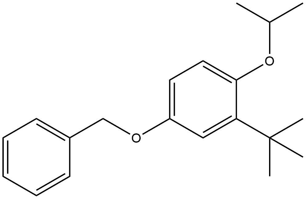 2-(1,1-Dimethylethyl)-1-(1-methylethoxy)-4-(phenylmethoxy)benzene Structure