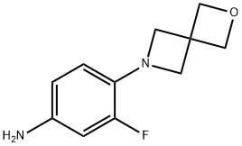 3-fluoro-4-(2-oxa-6-azaspiro[3.3]heptan-6-yl)aniline Structure