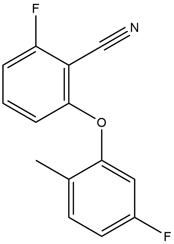 2-Fluoro-6-(5-fluoro-2-methylphenoxy)benzonitrile Structure