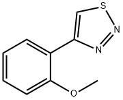 1,2,3-Thiadiazole, 4-(2-methoxyphenyl)- Structure