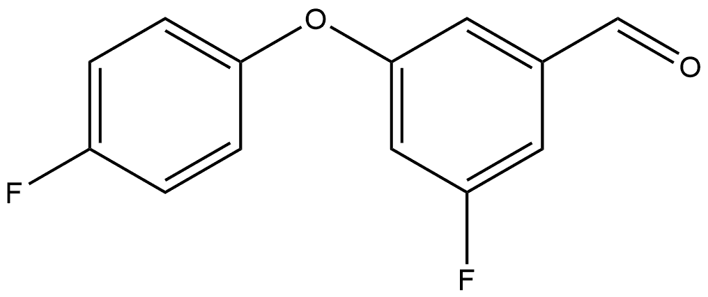 3-Fluoro-5-(4-fluorophenoxy)benzaldehyde Structure