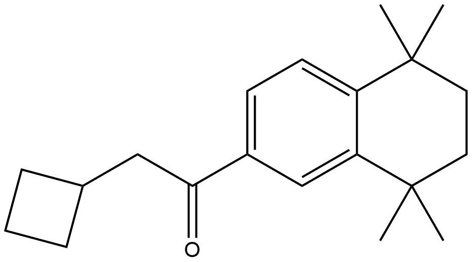 2-Cyclobutyl-1-(5,6,7,8-tetrahydro-5,5,8,8-tetramethyl-2-naphthalenyl)ethanone Structure