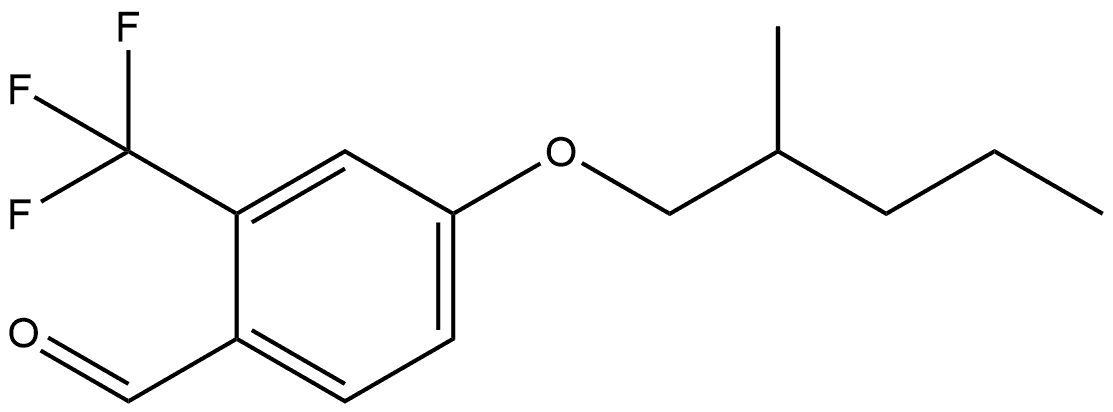 4-[(2-Methylpentyl)oxy]-2-(trifluoromethyl)benzaldehyde Structure