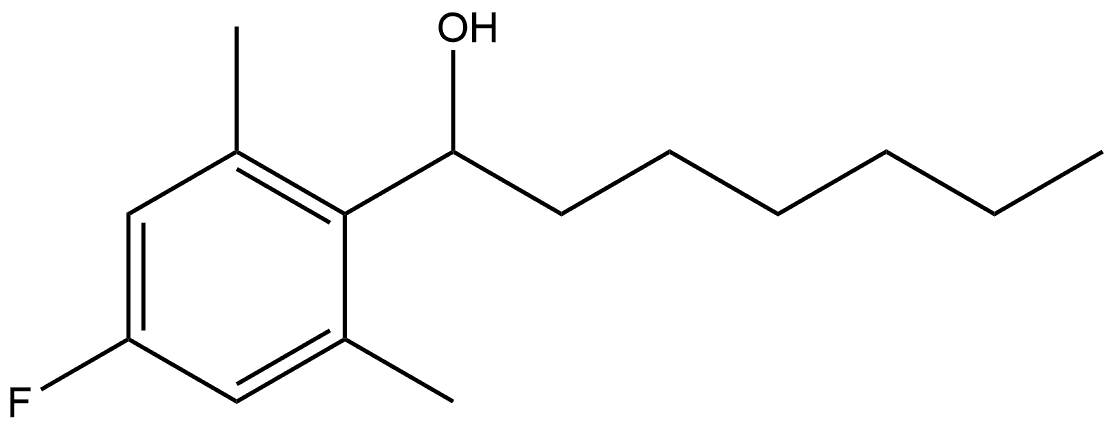 4-Fluoro-α-hexyl-2,6-dimethylbenzenemethanol Structure