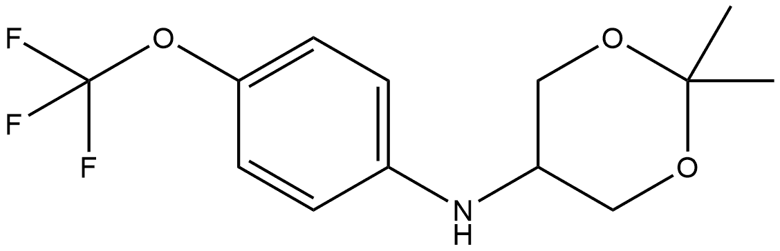 2,2-Dimethyl-N-[4-(trifluoromethoxy)phenyl]-1,3-dioxan-5-amine Structure