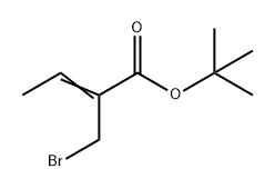 2-Butenoic acid, 2-(bromomethyl)-, 1,1-dimethylethyl ester Structure