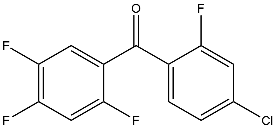 (4-Chloro-2-fluorophenyl)(2,4,5-trifluorophenyl)methanone 구조식 이미지