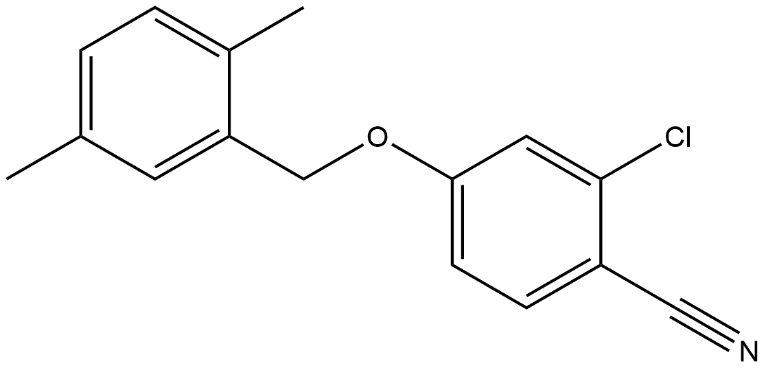 2-Chloro-4-[(2,5-dimethylphenyl)methoxy]benzonitrile Structure