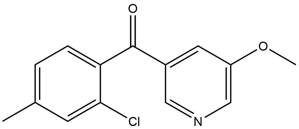 (2-Chloro-4-methylphenyl)(5-methoxy-3-pyridinyl)methanone Structure