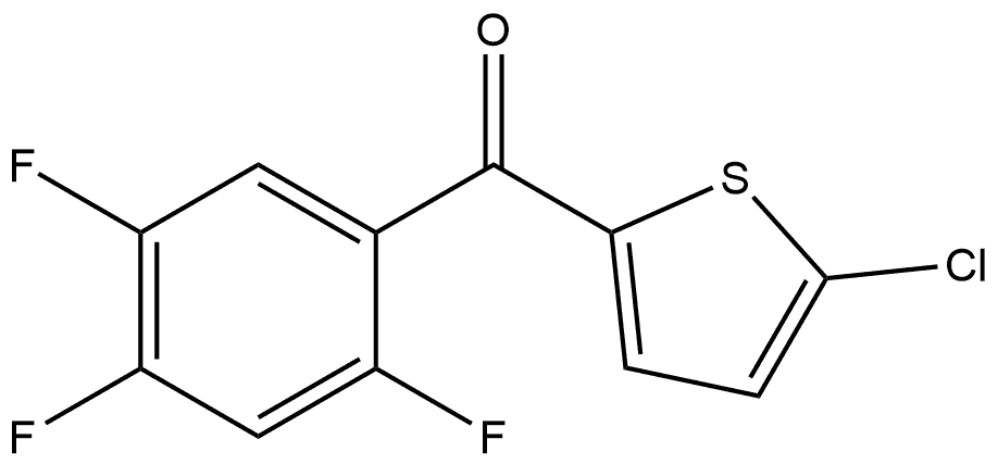 (5-Chloro-2-thienyl)(2,4,5-trifluorophenyl)methanone Structure