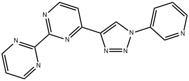 4-(1-(Pyridin-3-yl)-1H-1,2,3-triazol-4-yl)-2,2'-bipyrimidine Structure