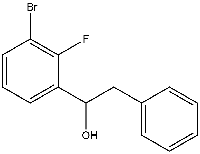 α-(3-Bromo-2-fluorophenyl)benzeneethanol Structure