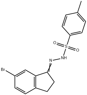 N'-(6-bromo-2,3-dihydro-1H-inden-1-ylidene)-4-methylbenzenesulfonohydrazide Structure