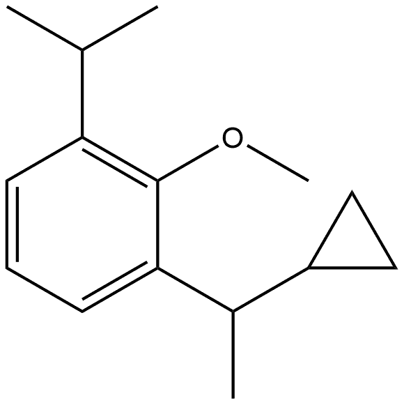 1-(1-Cyclopropylethyl)-2-methoxy-3-(1-methylethyl)benzene Structure
