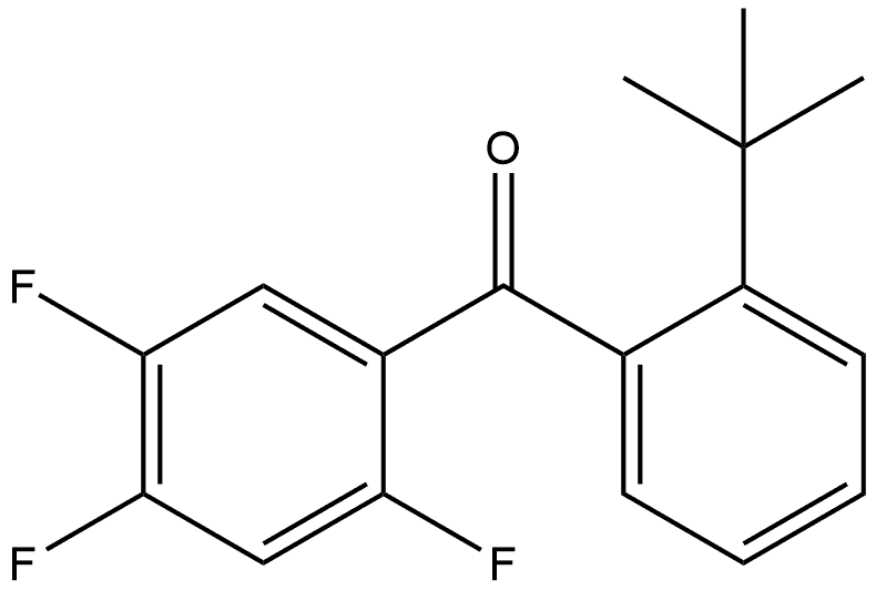 2-(1,1-Dimethylethyl)phenyl](2,4,5-trifluorophenyl)methanone Structure