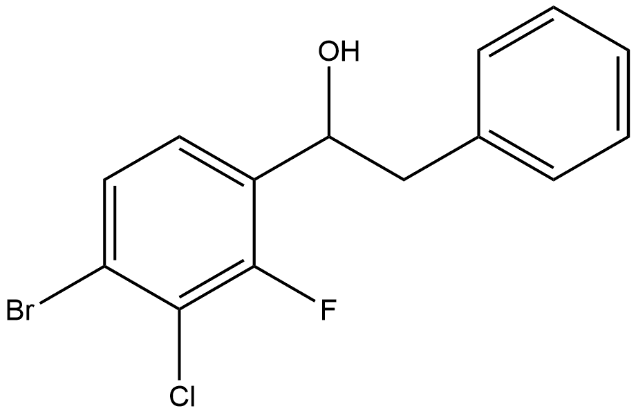 α-(4-Bromo-3-chloro-2-fluorophenyl)benzeneethanol Structure