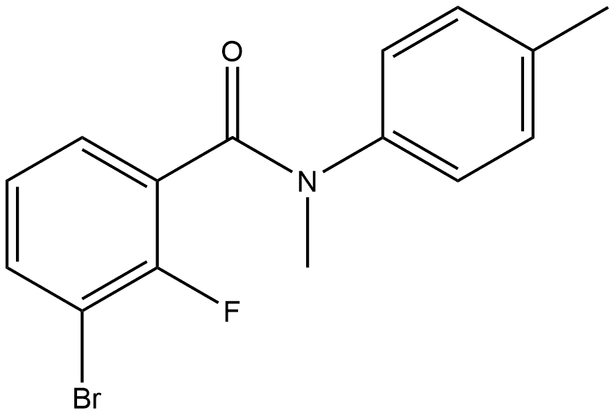 3-Bromo-2-fluoro-N-methyl-N-(4-methylphenyl)benzamide Structure