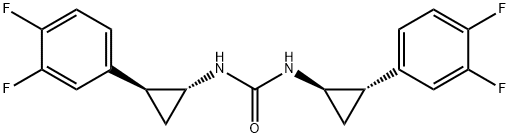 Urea, N,N'-bis[(1R,2S)-2-(3,4-difluorophenyl)cyclopropyl]- Structure