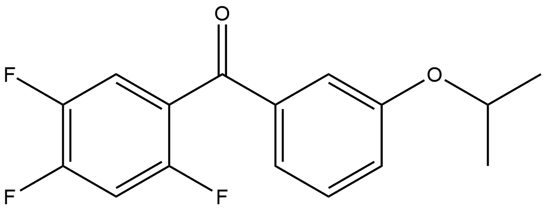 3-(1-Methylethoxy)phenyl](2,4,5-trifluorophenyl)methanone Structure