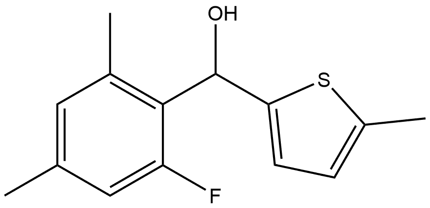 α-(2-Fluoro-4,6-dimethylphenyl)-5-methyl-2-thiophenemethanol Structure