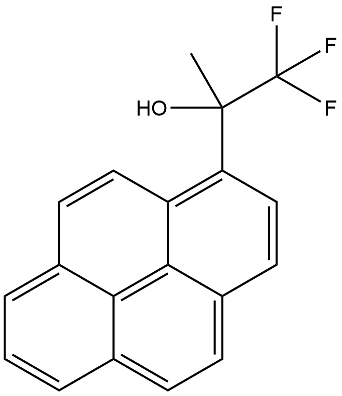 1-Pyrenemethanol, α-methyl-α-(trifluoromethyl)- 구조식 이미지